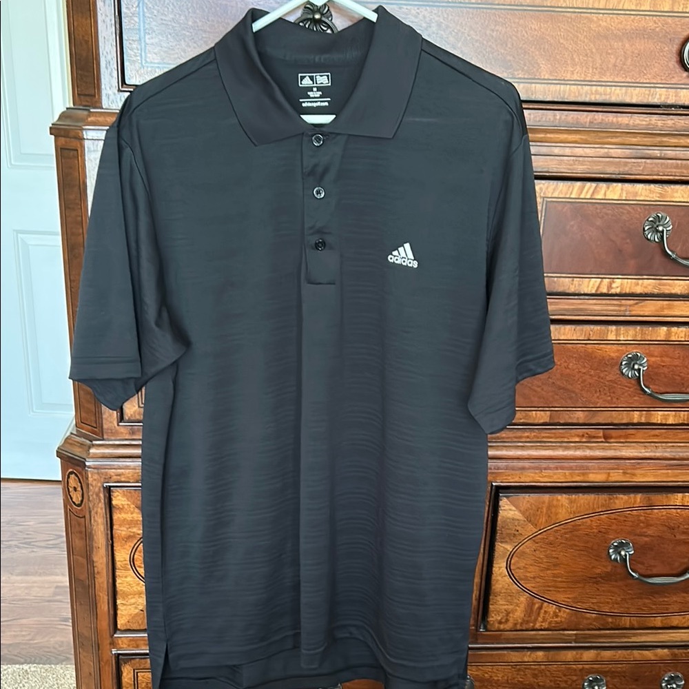 Adidas Black Performance Polo Shirt